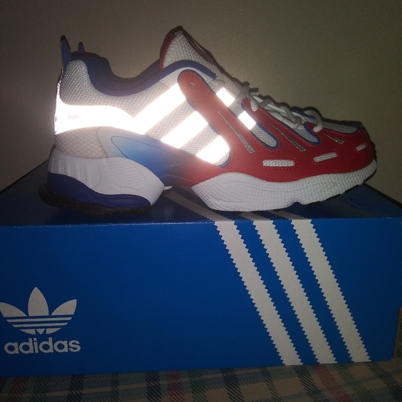 NEW EQT Gazelle J "White Scarlet Royal" Size 7 - Picture 2 of 6